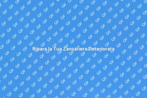 Ripristino Zanzariera Deteriorata