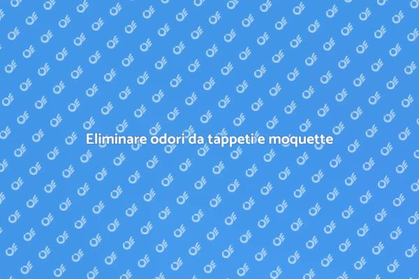 Come rimuovere odori da moquette