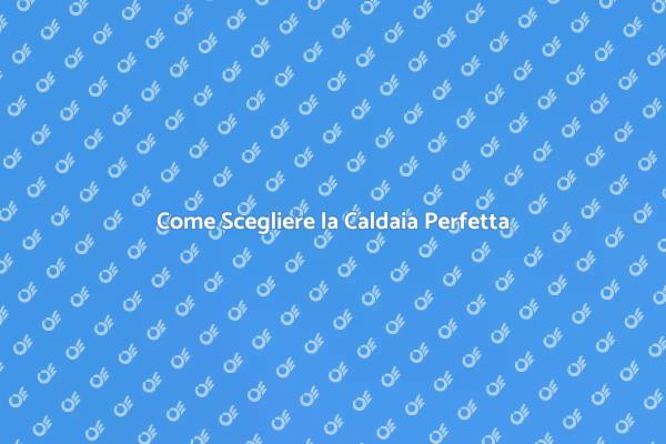 Scegli la Caldaia Perfetta per Te