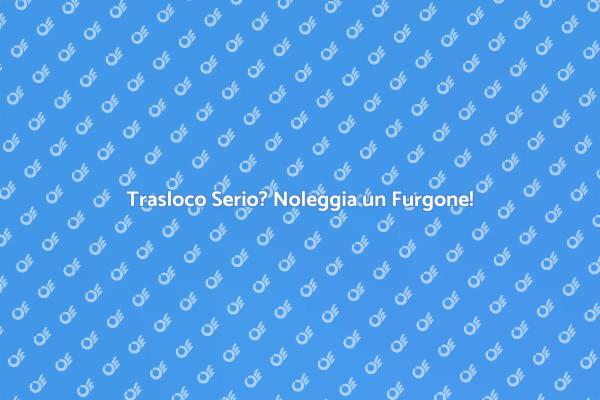 Trasloco Semplice con Noleggio Furgone