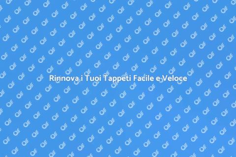Lavaggio e Asciugatura Tappeti