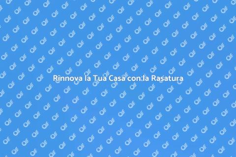 Rasatura Muri Esterni: Valorizza Casa