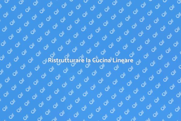 Cucina Lineare: Design e Funzionalità