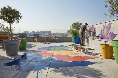 colorare il terrazzo