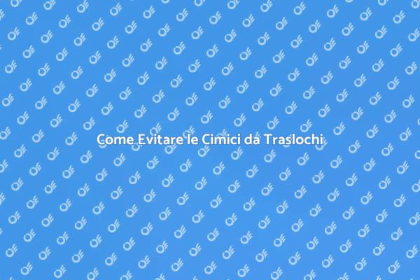 Trasloco: Evita le Cimici da Traslochi