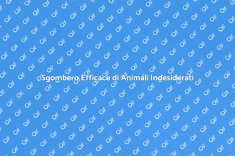 Controllo e Sgombero Animali Indesiderati