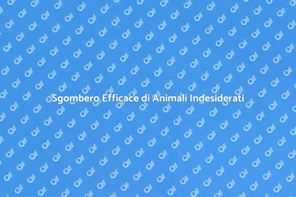 Soluzioni per Animali Indesiderati in Casa