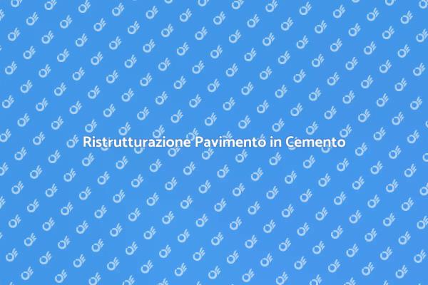 Pavimento in Cemento: Eleganza e Resistenza
