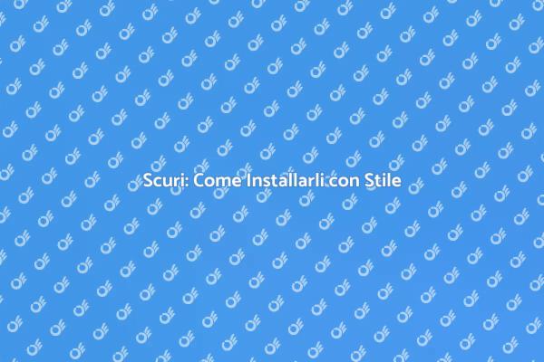L'Arte di Installare Scuri in Casa