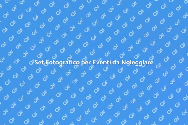 Cattura i Tuoi Eventi con un Set Fotografico