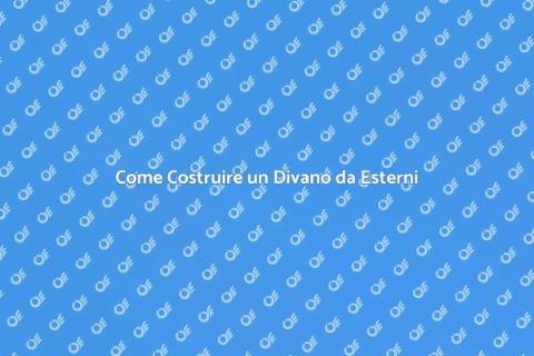 Divano da Esterni in Legno Fai da Te