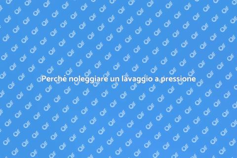 Noleggiare macchina lavaggio a pressione