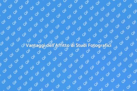Affitto Studio Fotografico: Vantaggi