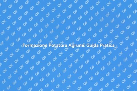 Potatura Agrumi: Tecniche e Vantaggi