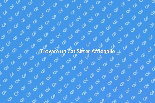Scegliere il Giusto Cat Sitter