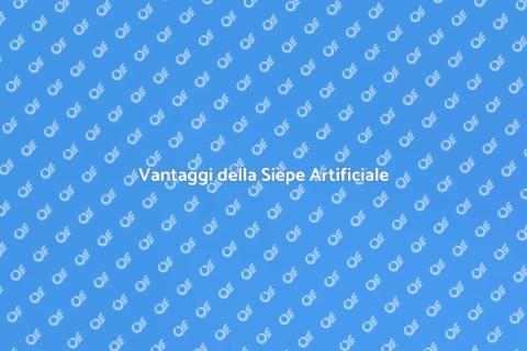 Siepe Artificiale per Spazi Esterni