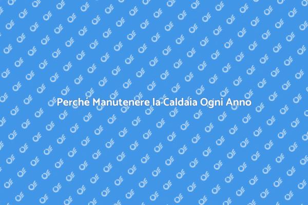 Caldaia: Manutenzione Annuale Necessaria