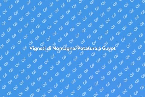 Potatura a Guyot: Vigneti di Montagna