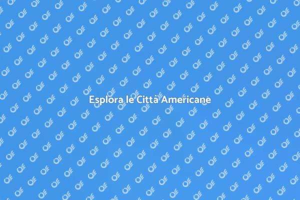 Viaggio nelle Città Americane