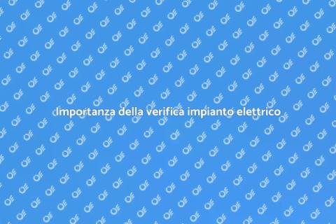 Verifica di conformità impianto elettrico