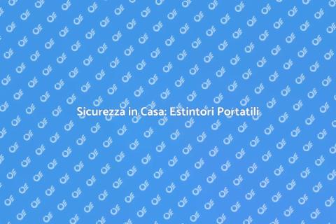 Manutenzione Estintori Aerosol Portatili