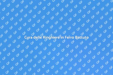 Manutenzione Ringhiere in Ferro Battuto