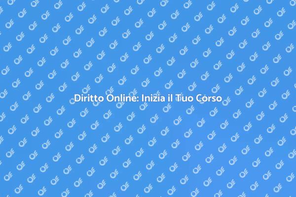 Scopri il Corso di Diritto Online