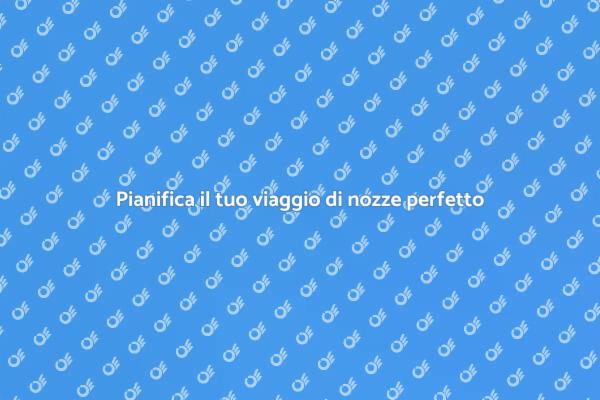 Crea il tuo viaggio di nozze indimenticabile