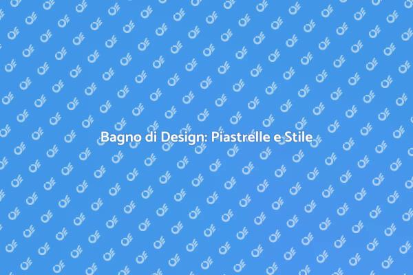 Creatività nel Design del Bagno