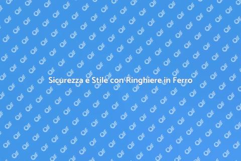 Ringhiere in Ferro per Terrazze