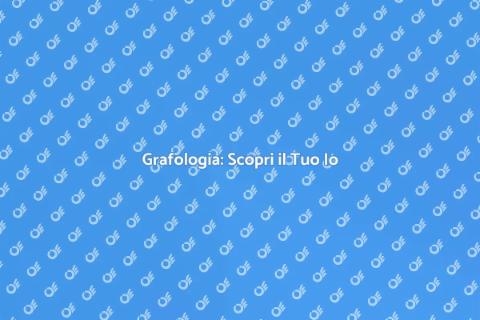 Consulente Grafologico Certificato Online