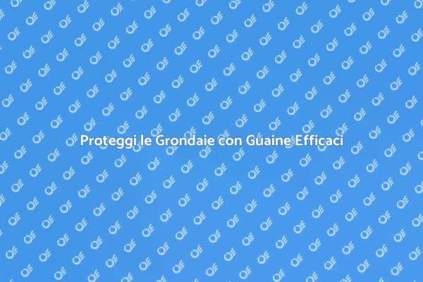 Guaine Protettive per Grondaie Sicure