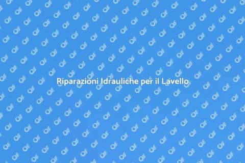 Idraulico per il Lavello della Cucina