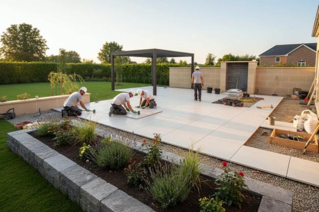 Costruzione di un Patio da Giardino