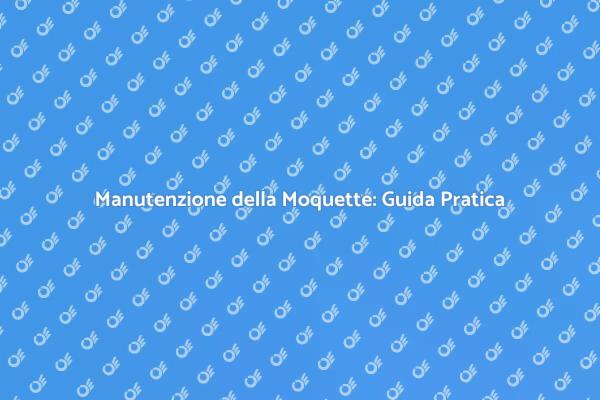 Rinnova la Tua Moquette Oggi