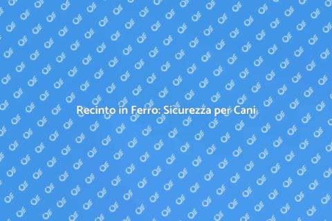 Recinto in Ferro per Cani Sicuro