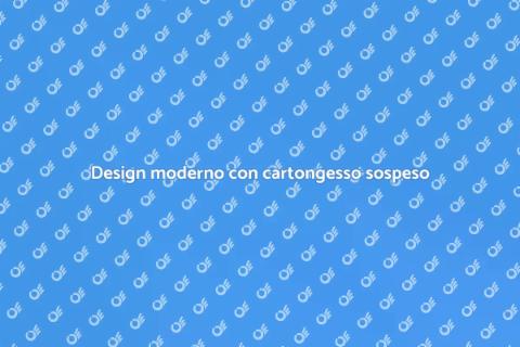Abbassamento in cartongesso sospeso