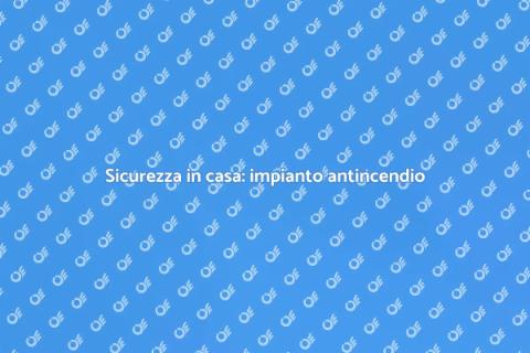 Impianto di protezione antincendio