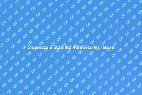 Rinforzo Strutturale Murature Portanti