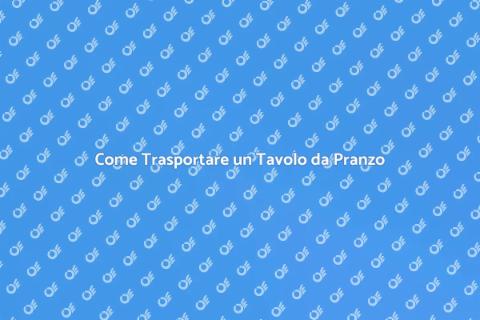 Trasportare Tavolo Sala da Pranzo