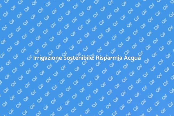 Irrigazione Efficiente per il Tuo Giardino