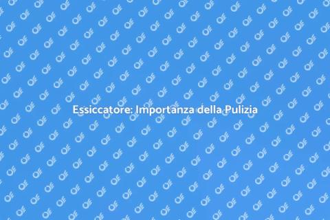 Pulizia Sfiato Essiccatore: Guida