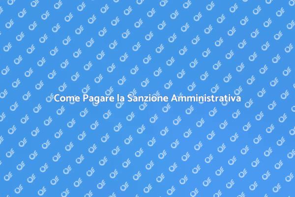 Sanzione Amministrativa per l'Auto: Come Pagare