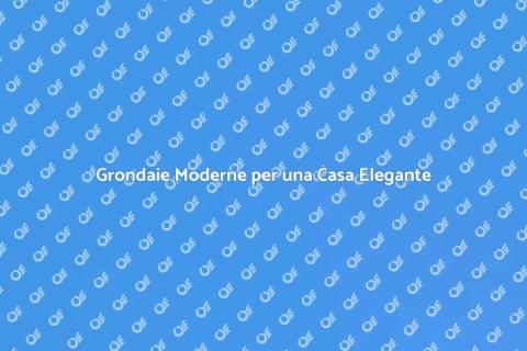 Grondaie in Alluminio Moderne