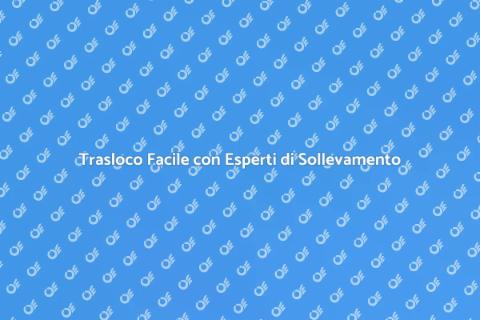 Trasloco Completo con Sollevamento Mobili
