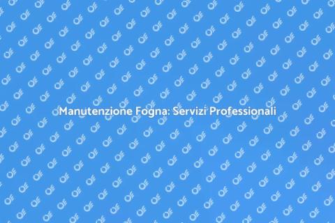 Pulire la Fogna: Manutenzione Essenziale