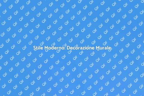 Decorazione Murale in Stile Moderno