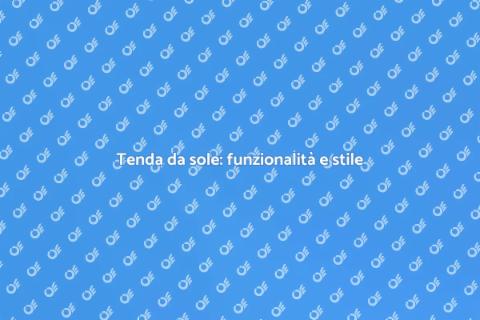 Tenda da sole moderna per esterni