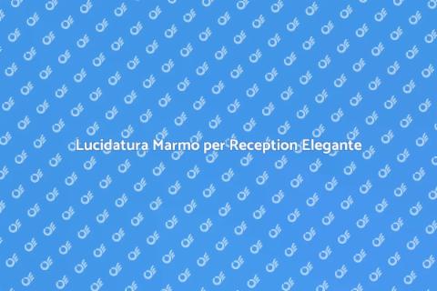 Lucidare Marmo Area Reception