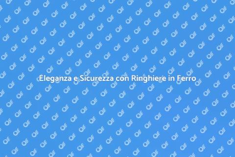 Ringhiere in Ferro Battuto per Esterni
